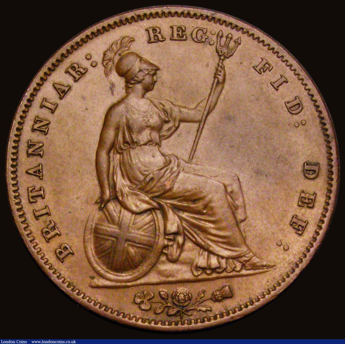 London Coins : A193 : Lot 1561 : Penny 1858 8 over 7 Peck 1516 GEF