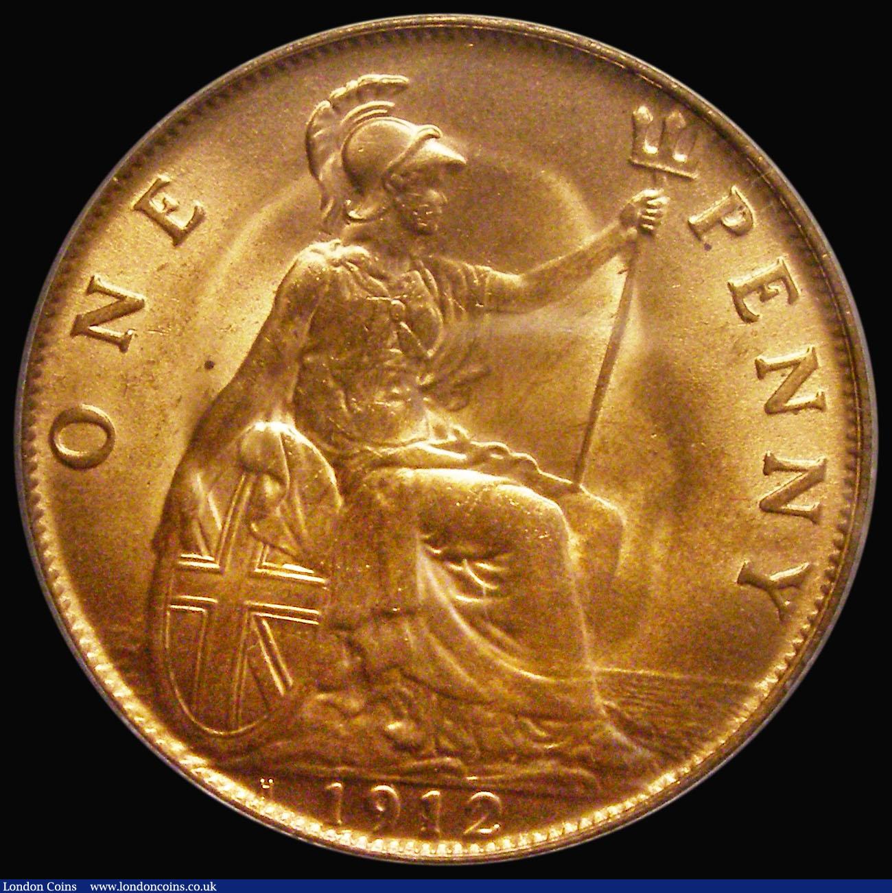 London Coins : A193 : Lot 1646 : Penny 1912H Freeman 173 CGS UNC 82 was the finest of 12 examples recorded on the CGS population repo...