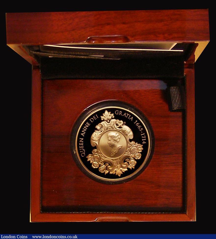 London Coins : A193 : Lot 221 : Five Pound Crown 2014 300th Anniversary of the Death of Queen Anne Gold Proof S.L32 FDC in the Royal...