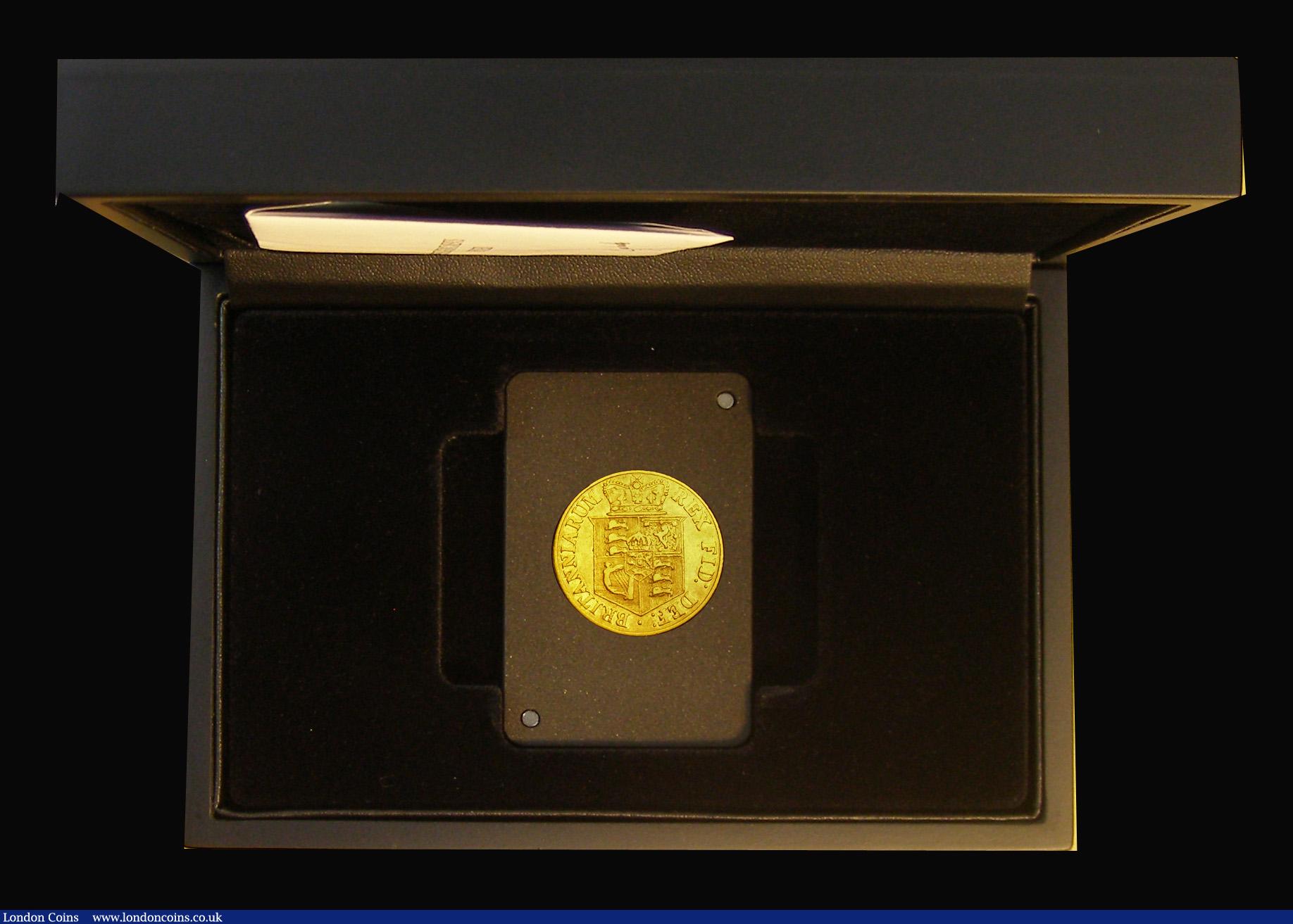 London Coins : A193 : Lot 243 : Half Sovereign 1817 Marsh 400 VF Details (once cleaned) in the London Mint Office presentation box w...