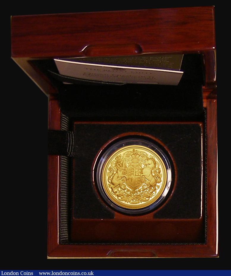London Coins : A193 : Lot 310 : Sovereign 2022 Queen Elizabeth II Memorial Gold Proof Piedfort. King Charles III obverse Reverse: Cr...