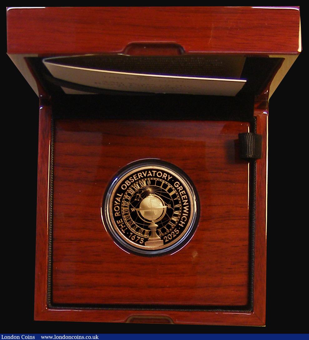 London Coins : A193 : Lot 341 : Two Pounds 2025 350th Anniversary of the Royal Observatory, Greenwich 1675- 2025  the obverse Uncrow...