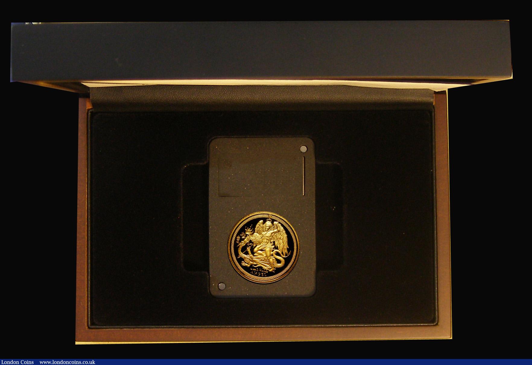 London Coins : A193 : Lot 407 : Isle of Man 1/4 Angel 2023 Charles III obverse Gold Proof FDC and in the London Mint Office presenta...