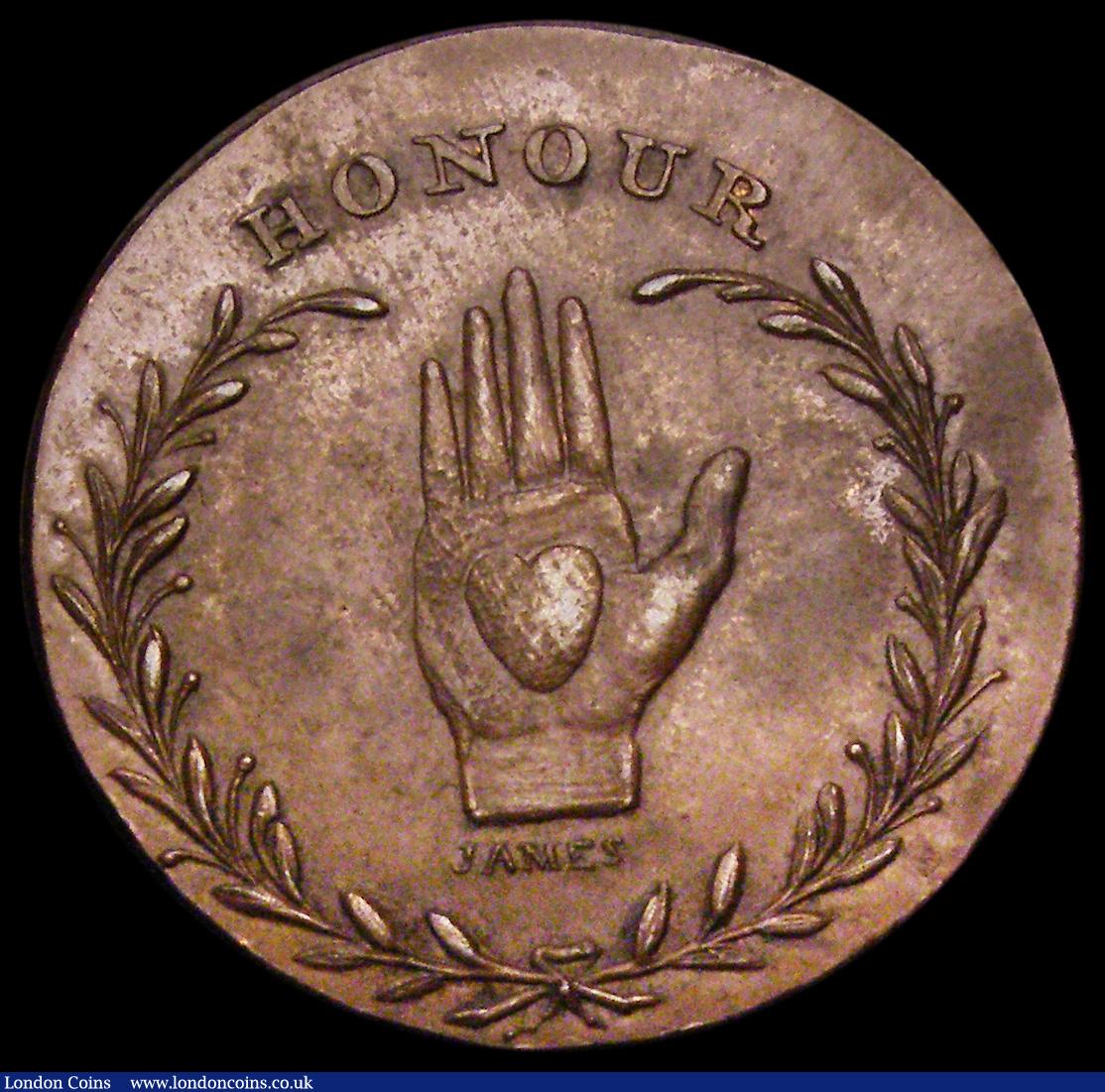 London Coins : A193 : Lot 476 : Halfpenny 18th Century Middlesex - Spence's 1795 Odd Fellows DH 795a EF