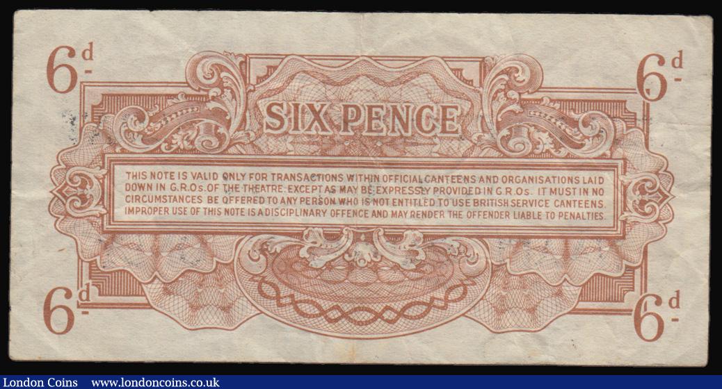 London Coins : A193 : Lot 75 : British Armed Forces 6 pence issued 1946 with "ISSUED IN HM SHIPS AFLOAT FOR USE IN NAAFI CANTE...