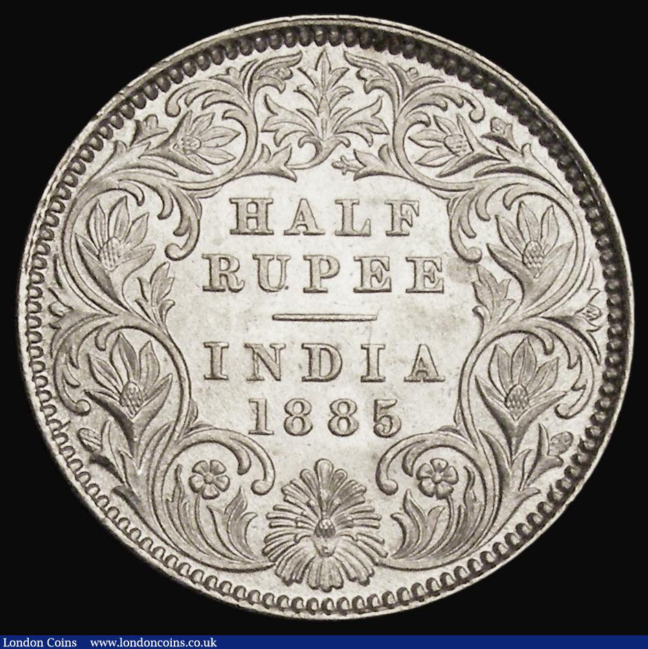 London Coins : A193 : Lot 794 : India Half Rupee 1885C  KM491 Unc or near so with mint brilliance 