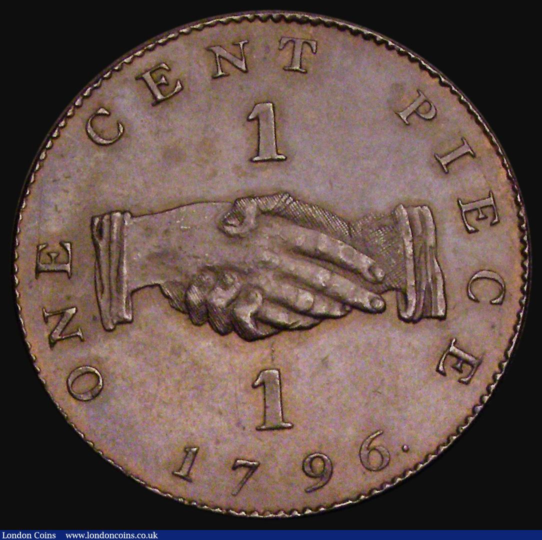 London Coins : A193 : Lot 895 : Sierra Leone Cent 1791 AFRICA. In exergue below lion KM1 plain edge AU-Unc and Prooflike