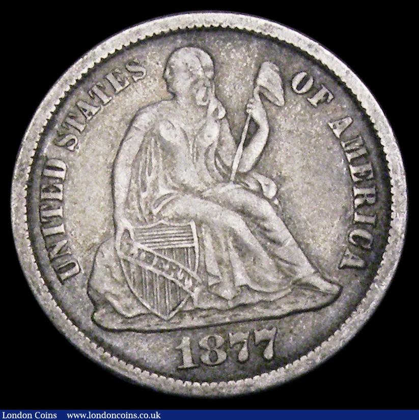 London Coins : A193 : Lot 949 : USA 10 Cents 1877CC VF