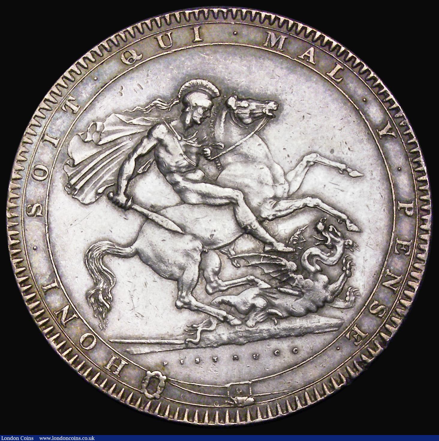 London Coins : A194 : Lot 1095 : Crown 1819 LIX ESC 215, Bull 2010 GVF/NEF 