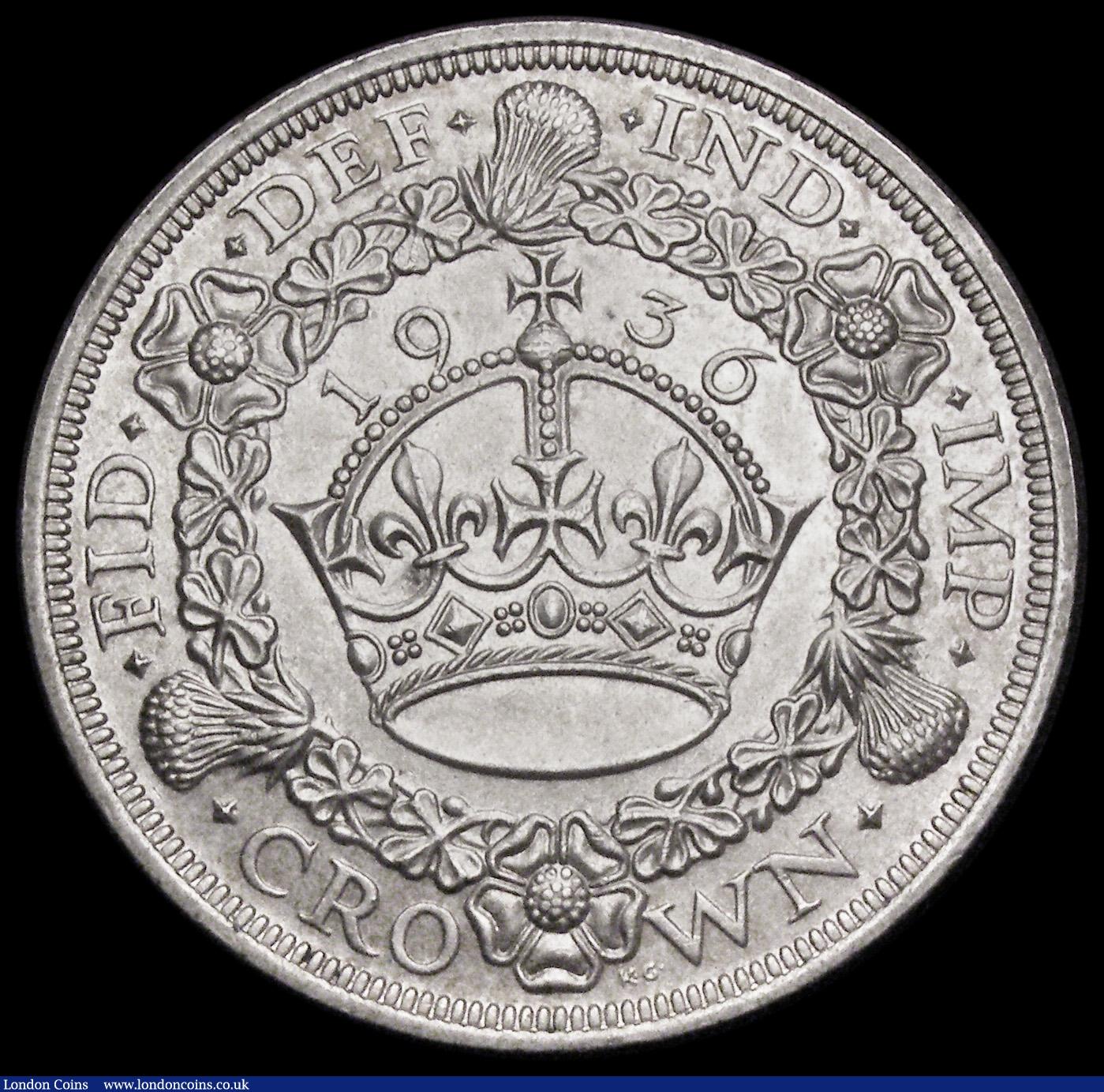 London Coins : A194 : Lot 1140 : Crown 1936 ESC 381, Bull 3649 AU desirable thus