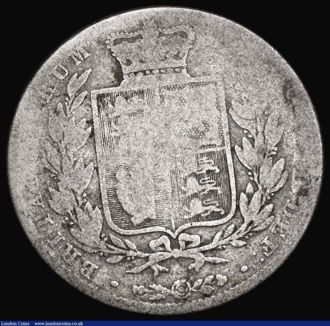 London Coins : A194 : Lot 1302 : Halfcrown 1841 ESC 674, Bull 2716 only Fair but the key date rarity