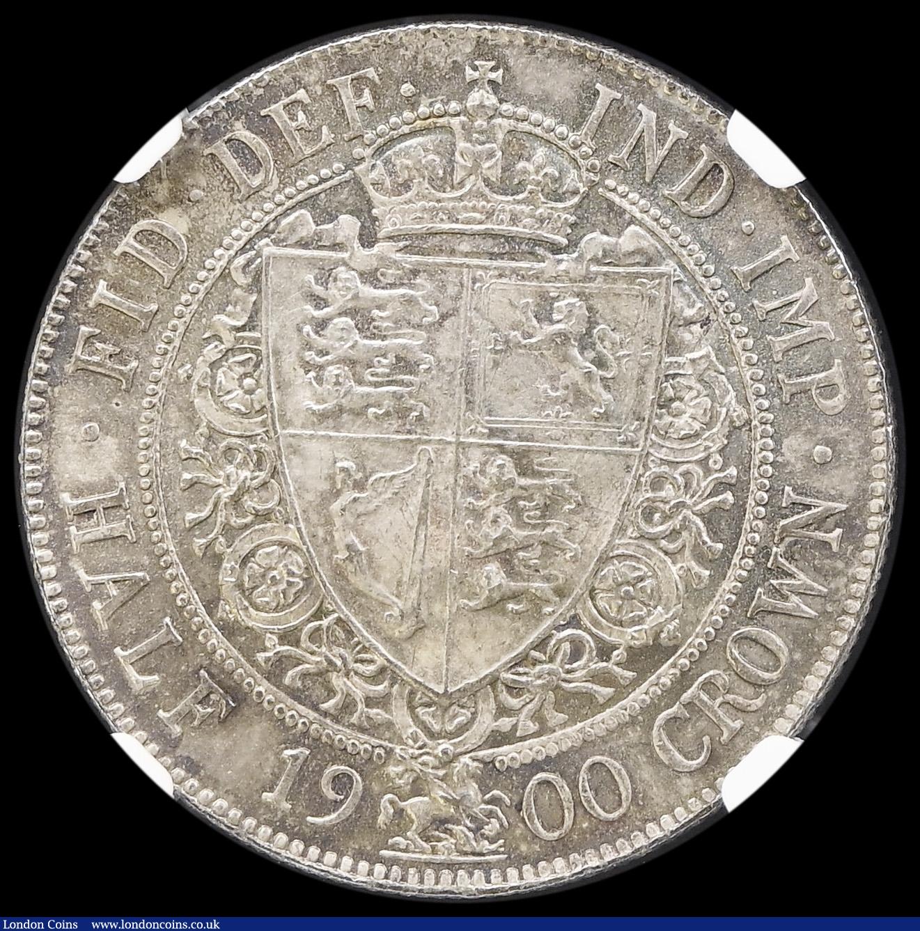 London Coins : A194 : Lot 1325 : Halfcrown 1900 ESC 734 Choice and graded MS64 by NGC