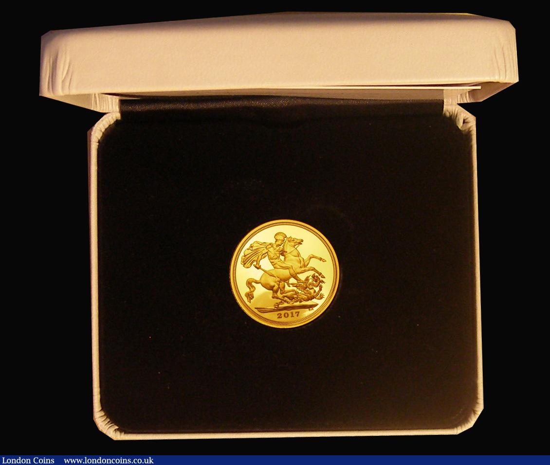 London Coins : A194 : Lot 195 : Sovereign 2017 Platinum Wedding, Queen Elizabeth II and Prince Philip 70th Wedding Anniversary, stru...