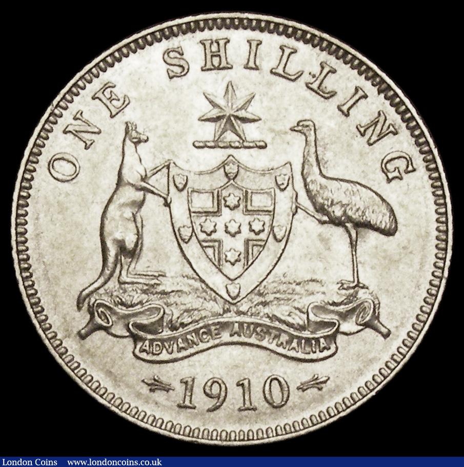 London Coins : A194 : Lot 423 : Australia Shilling 1910 KM#20 Good EF