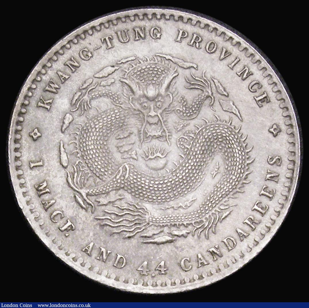 London Coins : A194 : Lot 507 : China - Kwangtung Province 20 Cents undated (1890-1908) Y#201 AU once cleaned
