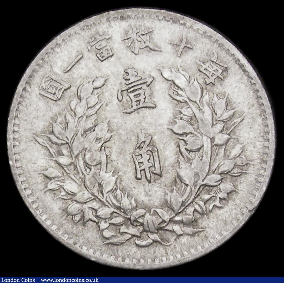 London Coins : A194 : Lot 512 : China 10 Cents Year 3 (1914) KM326 Good VF