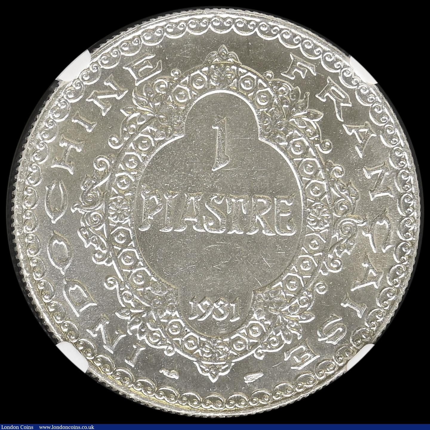 London Coins : A194 : Lot 541 : French Indo-China Piastre 1931 KM#19 NGC MS62