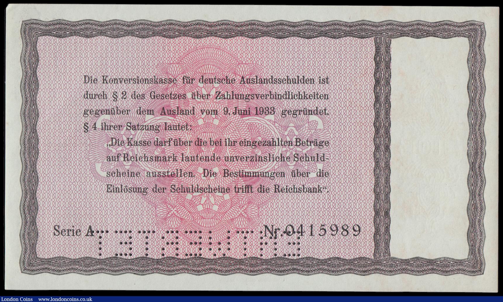 London Coins : A194 : Lot 81 : Germany Konversionskasse f&uuml;r Deutsche Auslandsschulden (Conversion fund for German foreign debt...