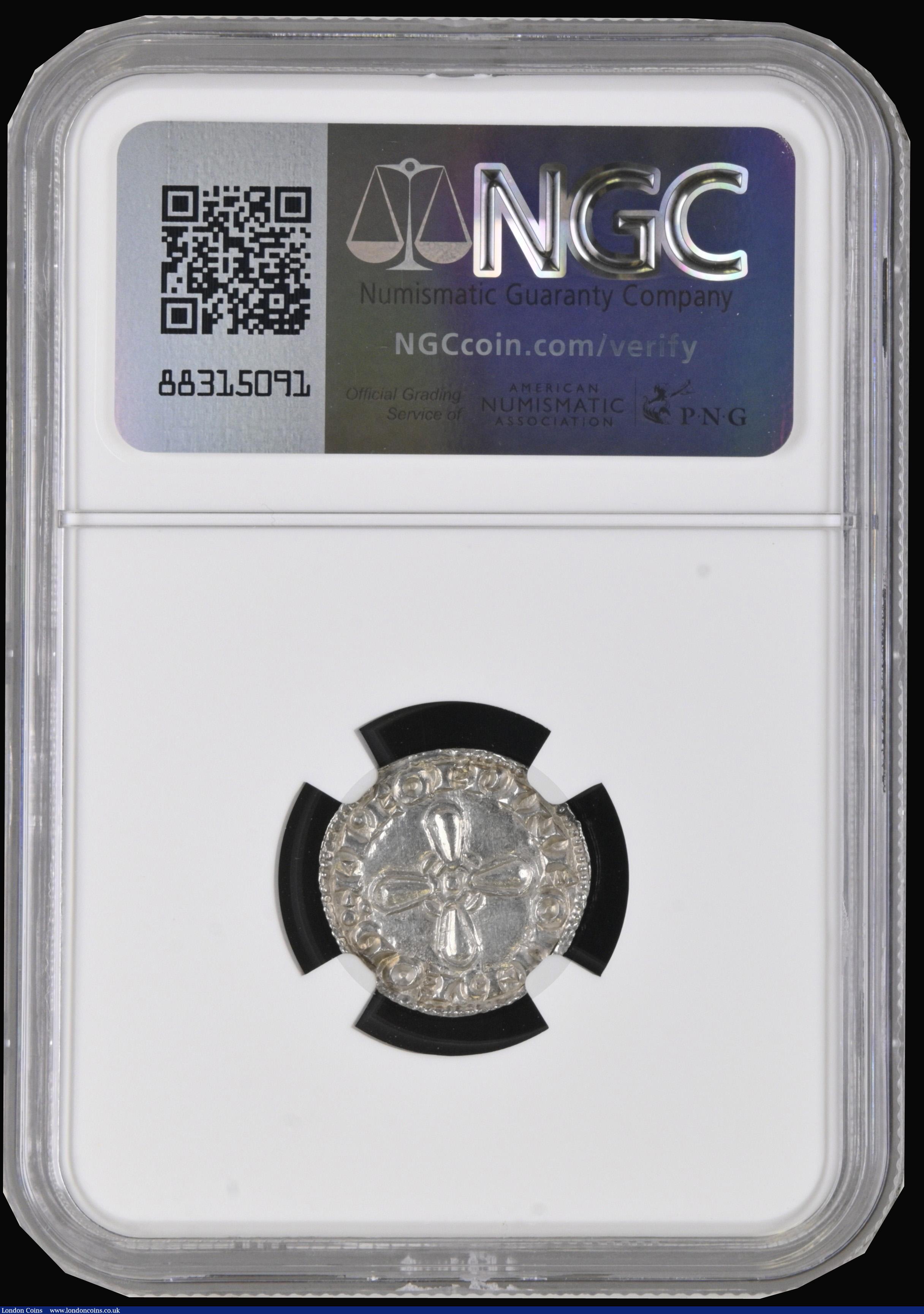 London Coins : A194 : Lot 813 : Penny Harold I Jewel Cross type S.1163 Thetford Mint, LEOFPINE on DEOD Choice and lustrous and grade...