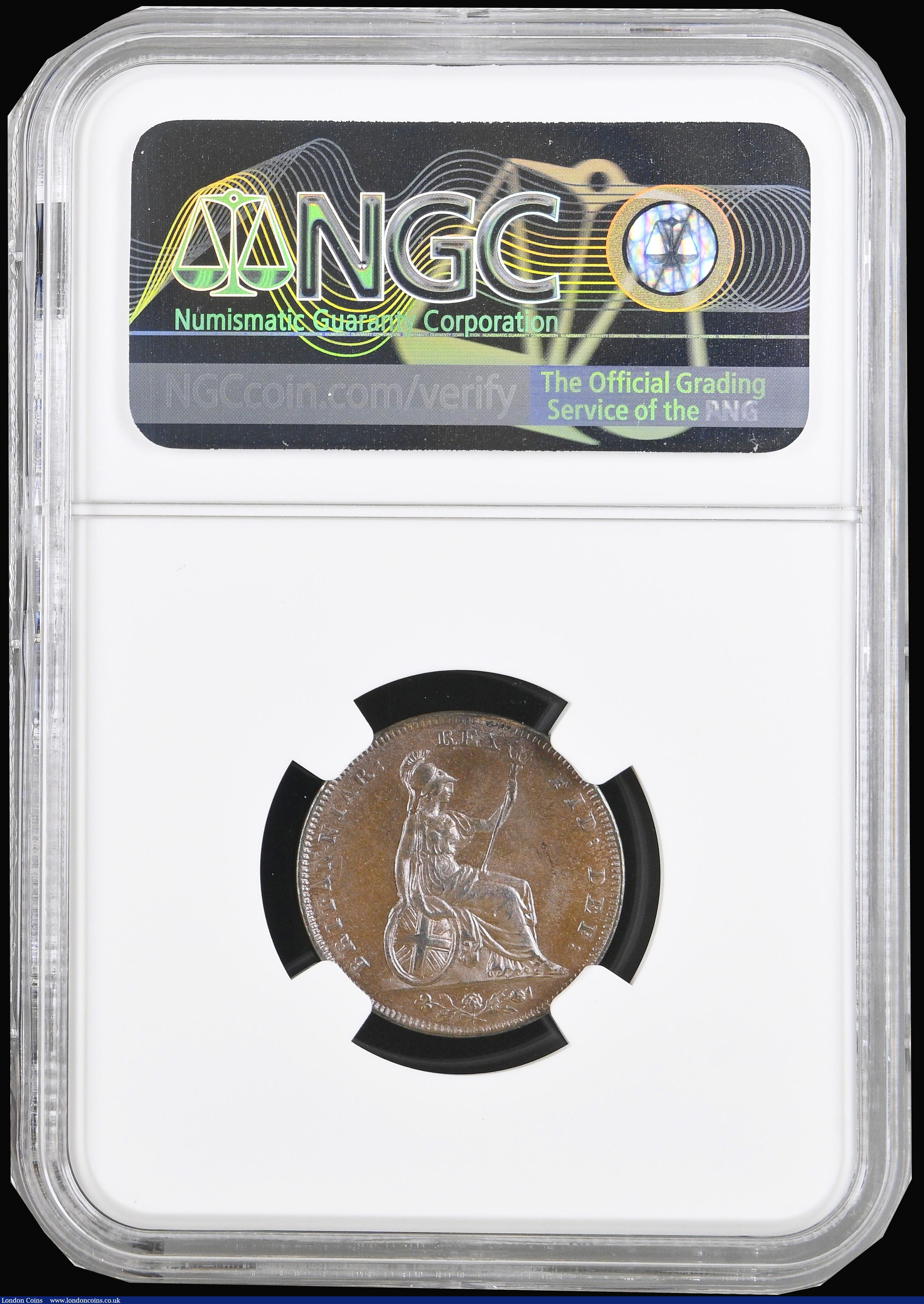 London Coins : A194 : Lot 966 : Farthing 1831 Peck 1466 NGC MS63 BN