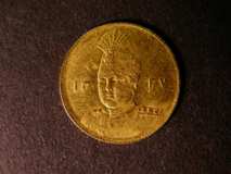 London Coins : A122 : Lot 1366 : Iran Gold Toman AH1337 (1918) KM#1074 VF/NVF
