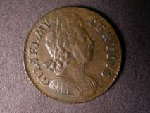 London Coins : A122 : Lot 1658 : Halfpenny 1699 Peck 689 unbarred A's in BRITANNIA About VF Very Rare (Peck recorded only 2 locations...