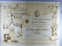 London Coins : A122 : Lot 29 : France, Association Phonique des Grands Artistes, certificate for one share, Paris 1906&...