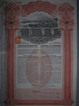 London Coins : A124 : Lot 110 : Italy, Genoa and District Water Works Co. Ltd., &pound;20 debenture, 1913, very attr...