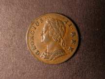 London Coins : A124 : Lot 2050 : Farthing 1741 Peck 885 GVF/VF Rare