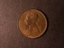 London Coins : A124 : Lot 2144 : Halfpenny 1886 Freeman 356 dies 17+S UNC the obverse with subdued lustre, the reverse with almos...