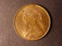 London Coins : A124 : Lot 2173 : Penny 1873 Freeman 64 dies 6+G EF or better with traces of lustre, some spots and surface marks ...