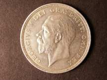 London Coins : A124 : Lot 221 : Crown 1933 ESC 373 bright EF