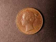 London Coins : A124 : Lot 264 : Farthing 1849 Peck 1570 Rare AEF 