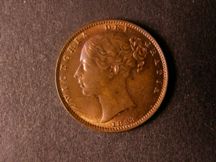 London Coins : A124 : Lot 272 : Farthing 1853 WW Incuse Peck 1578 UNC with traces of lustre and some toning on the obverse, Ex-C...