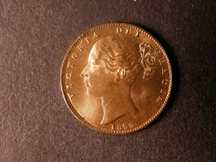 London Coins : A124 : Lot 274 : Farthing 1855 WW Incuse UNC with almost full lustre, and one small rim nick on the reverse rim&#...