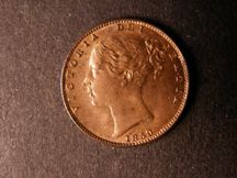 London Coins : A124 : Lot 279 : Farthing 1859 Peck 1587 UNC with practically full lustre Very Rare in this high grade 