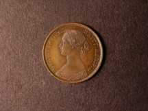 London Coins : A124 : Lot 284 : Farthing 1861 Bronze Proof Freeman 506 dies 3+B UNC with two  long hairline scratches on the reverse...