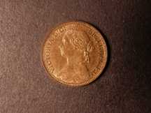 London Coins : A124 : Lot 307 : Farthing 1880 Freeman 541 4 Berries  dies 5+D UNC with good lustre