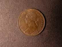 London Coins : A124 : Lot 308 : Farthing 1880 Freeman 543 3 Berries with closed 8 in date, dies 6+D GVF Rare