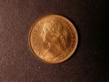 London Coins : A124 : Lot 312 : Farthing 1882H Freeman 549 dies 7+F broken F in F:D: UNC with full lustre