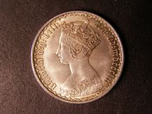 London Coins : A124 : Lot 325 : Florin 1853 No stop after date ESC 808 approaching EF and attractively toned