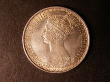 London Coins : A124 : Lot 327 : Florin 1855 ESC 812 EF/NEF with a few light contact marks, attractively toned