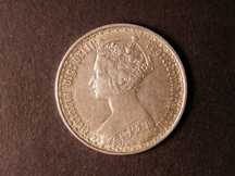 London Coins : A124 : Lot 348 : Florin 1877 ESC 846 48 Arcs Die Number 7 NEF/GVF
