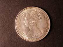 London Coins : A124 : Lot 349 : Florin 1877 ESC 847 No WW with stop after date Die Number 3 EF, Very Rare