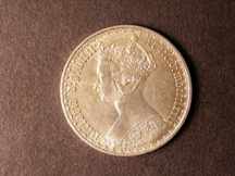 London Coins : A124 : Lot 352 : Florin 1879 ESC 851 48 Arcs with WW Lustrous GEF/AU