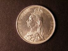 London Coins : A124 : Lot 364 : Florin 1889 ESC 871 Davies 815 dies 3C A/UNC