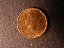 London Coins : A124 : Lot 415 : Half Farthing 1844 E over N in REGINA Peck 1595 UNC with lustre Ex-CGS UNC 82