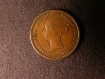 London Coins : A124 : Lot 423 : Half Farthing 1856 Peck 1603 Small Letters and date (normal) VF