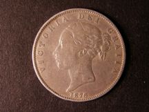 London Coins : A124 : Lot 444 : Halfcrown 1876 6 over 5 ESC 699A Only Fine but the over date very clear