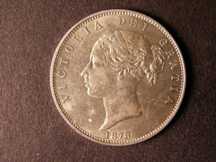 London Coins : A124 : Lot 447 : Halfcrown 1878 ESC 701 Lustrous UNC the obverse with some contact marks